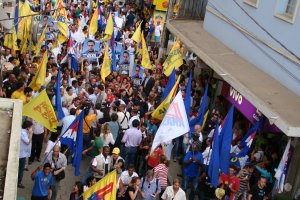 2010 - Campanha Eleitoral - Manhuaçu - Com Aécio Neves, Itamar Franco e Anastasia 1